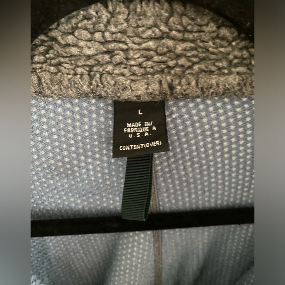 Patagonia Mens Large 90s PEF Deep Pile Fleece Zip Jacket M Gray USA Made Retro X - Picture 6 of 7